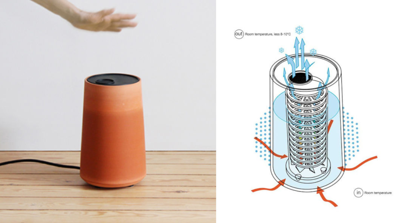 cold-pot è una nuova proposta di prodotto per il raffrescamento ad evaporazione in casa utilizzando la terracotta